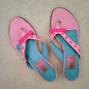 Lilly Pulitzer Pink Sandals 9.5